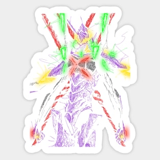 Eva unit 13 scribble Sticker